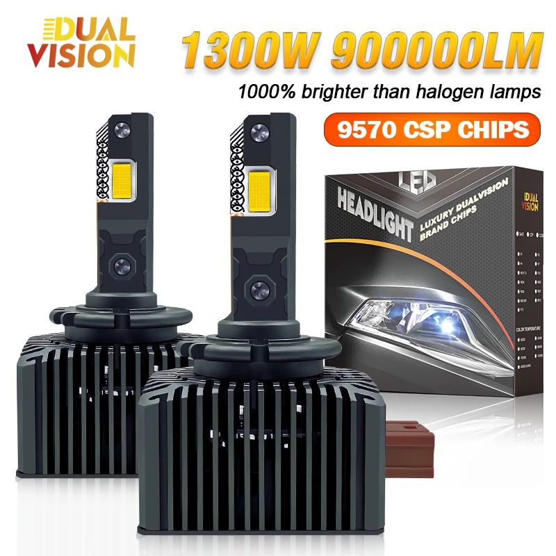 

D1S D3S LED Headlight Canbus 1200W 900000LM D5S D8S Auto Bulbs Two-sided CSP Chip D1R D3R D5R Car Lamp Xenon HID 6000K 12V 24V