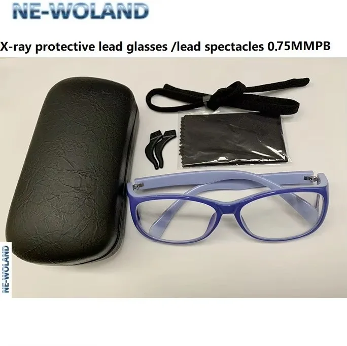 Ne-woland Lead glasses X-ray gamma ray shield protection glasses interventional surgery front & side protection 0.5mmpb 0.75mmPb