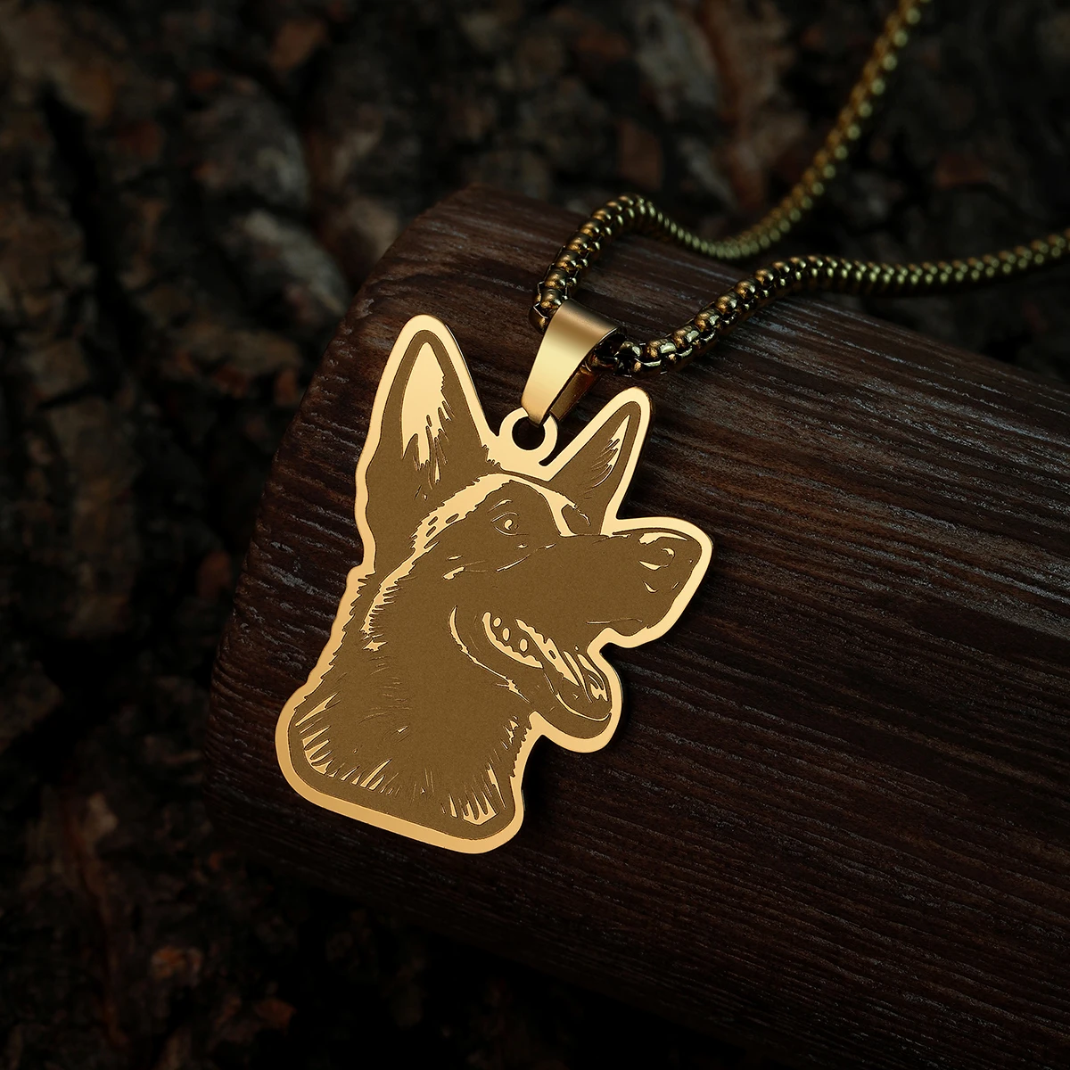 Trendy Belgian Malinois Dog Pendant Stainless Steel Chain Necklace For Women Men Classic Design Pet Lucky Jewelry Kids Gifts