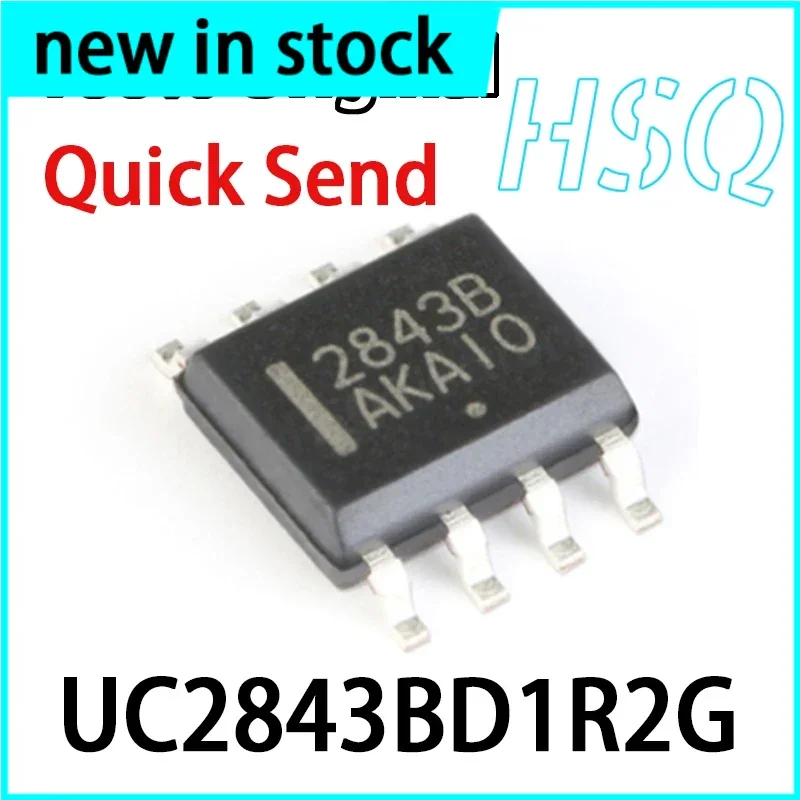 10PCS 2843B UC2843BD1R2G UC2843B High Performance Current Mode Controller Power Chip IC Patch SOP-8