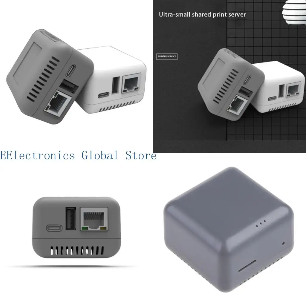462B USB 2.0 Wireless Print Server Support 10/100Mb RJ45 Port for Computer Phones