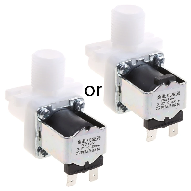 12V Normally Closed Solenoid Water Inlet G1/2 Male Thread Pressured Electromagnetic Durable Drosphip