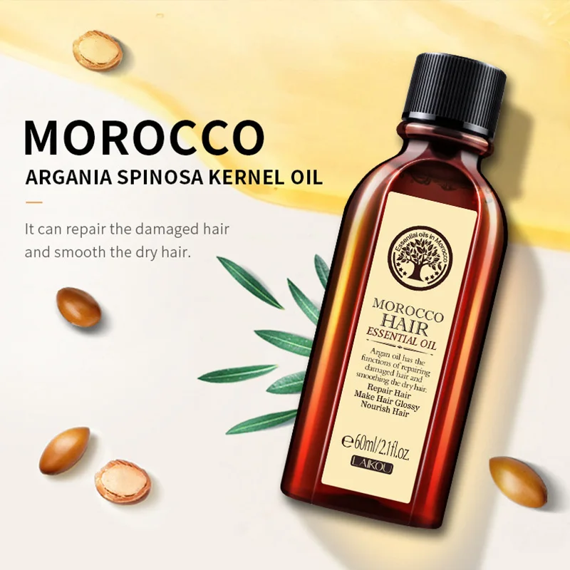 Moroccan Hair Care Essential Oil Hair Care Film Nut Essence Glycerin Horn Repair Nourishment Soft Keratin Multifunctional Biotin