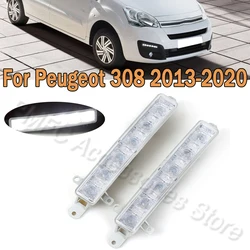 For Car Fog Light LED DRL Head Light 9802795580 For Peugeot 308 2013-2020  For Citroen C-Elysee Berlingo B9 C1 C3 MK2 9677409380