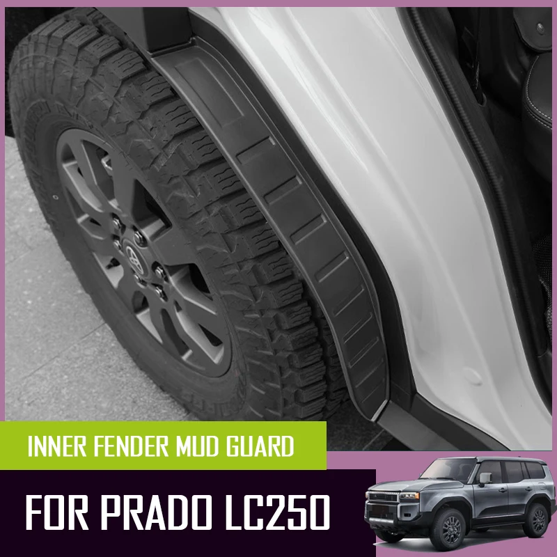 

Внутреннее крыло, брызговик для Toyota Prado LC250 2024-2025, защитные аксессуары для заднего колеса