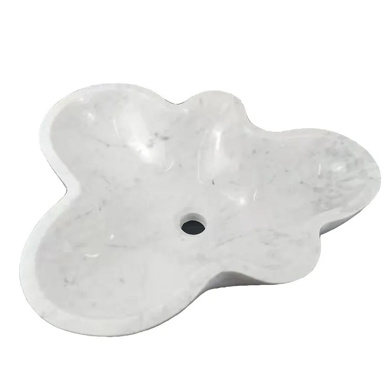 

Marble jade art flower basin, toilet wash basin, bathroom basin on top