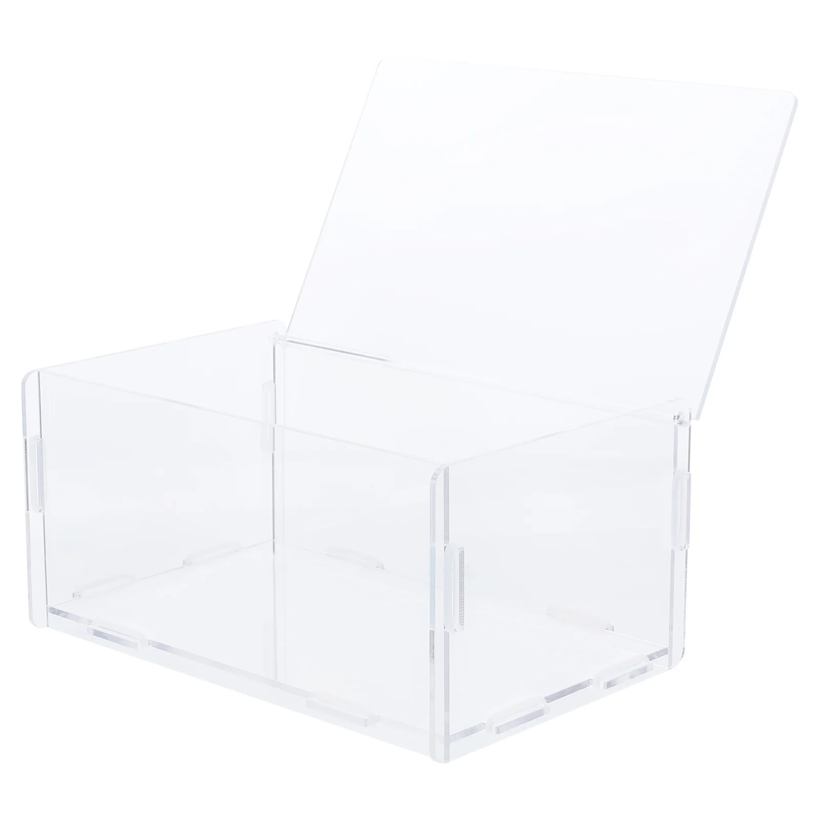 

Transparent Acrylic Dryer Sheet Holder Flip-Open Storage Box Clear Dryer Sheets Container Laundry Room Organizer Dispenser