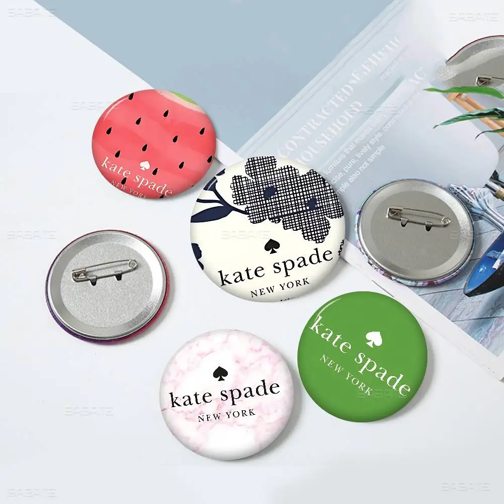 K-Kate Classic S-Spade Flower Creative Tinplate Soft Button Pins Animal Icon Brooch Lapel Backpack Badge Accessories Pin