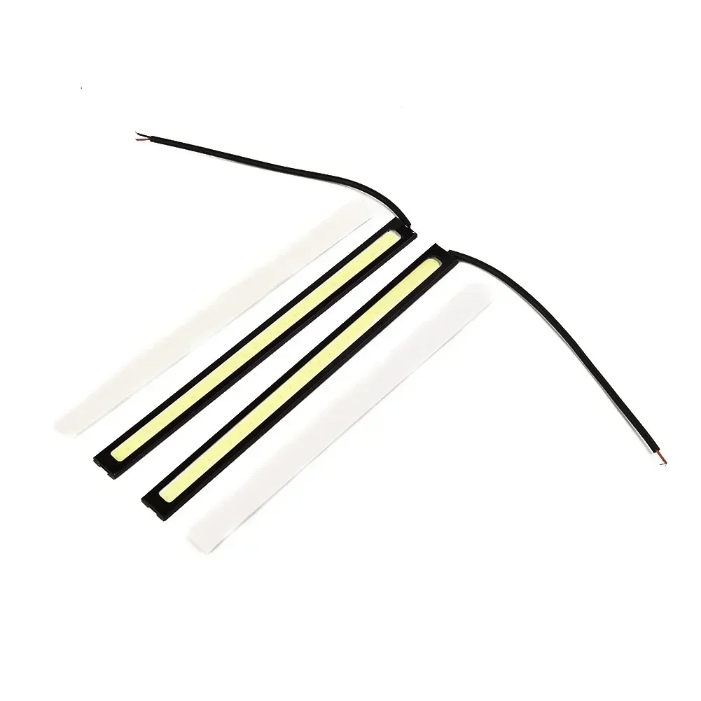 

2Pcs Waterproof 17CM LED COB Fog Bulb Car DRL LED Strip Super Bright Daytime Running Light Bar Auto Interior Styling Lamp