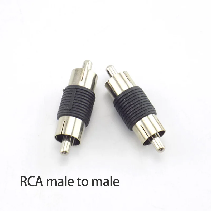 Cable divisor de alimentación de 1 a 2 vías, conector RCA macho a macho, monitoreo para cámara CCTV, sonido de Audio, micrófono de recogida CCTV