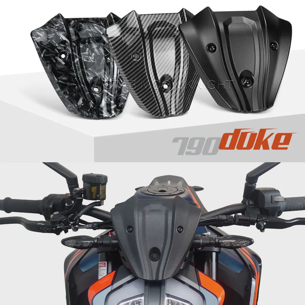 

For Duke 790 2018- 2023 2024 2025 Mini Windshield Windscreen Front Fly Screen Deflector Fairing Motorcycle Accessories