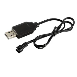 Cable cargador USB para batería de litio de 3,7 V, cargador de SM-2P, piezas de repuesto para avión, coche RC, Quadcopter, juguete