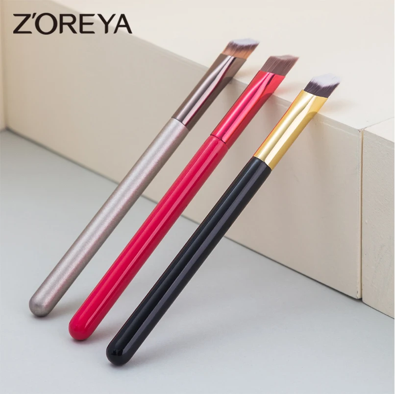 ZOREYA dziki pędzel do brwi wielofunkcyjne symulowane układanie włosów brwi szczotka Contour Eyeshadow Concealer Square pędzle do makijażu