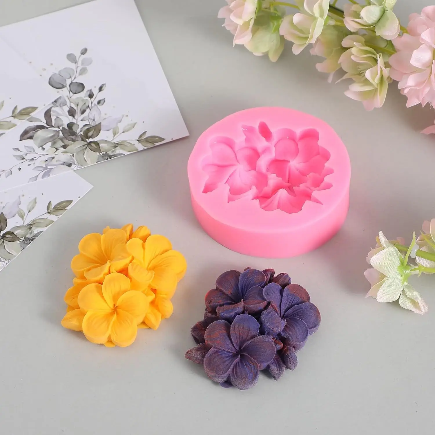 1 Stück Blumenduftkerzen-Silikonform – vielseitig einsetzbar für Heimwerkerarbeiten, Seifenherstellung und Tonprojekte – Detail 8