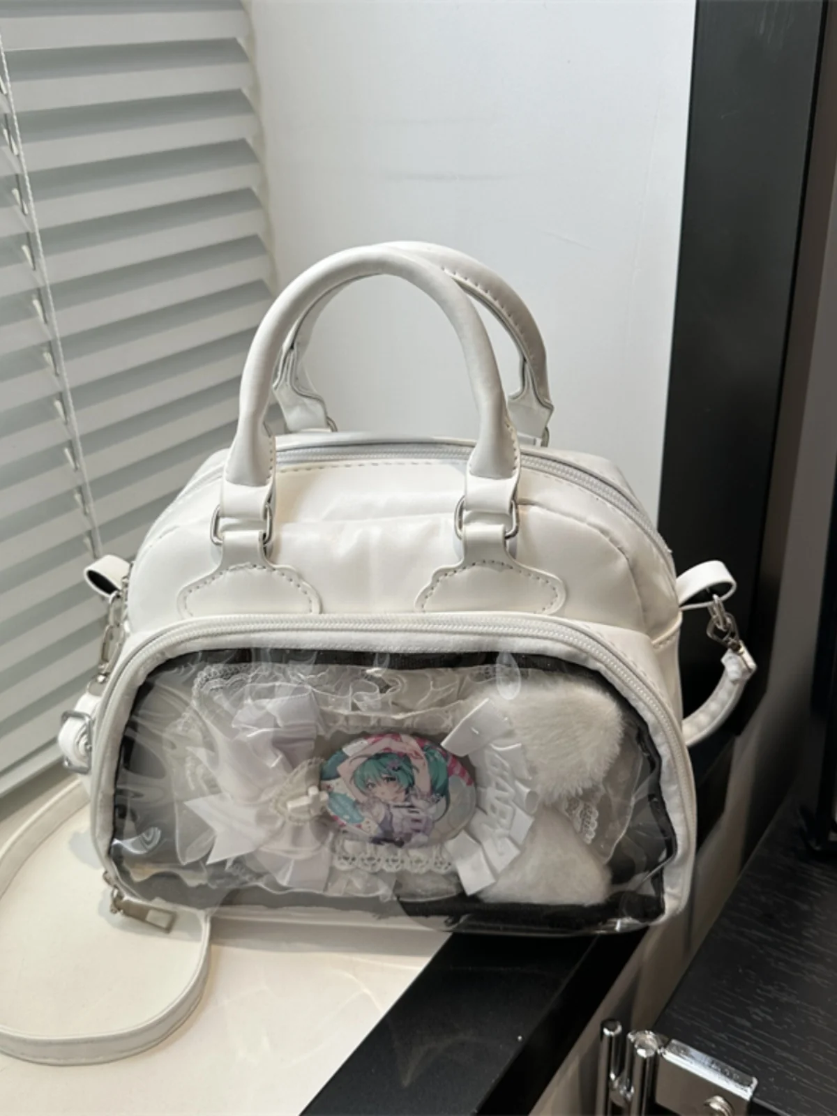 

2025 New Transparent Handbag Korean College Sle Single oulder Slant Crossbag Daily Commuting Cute Faion Women's Bag