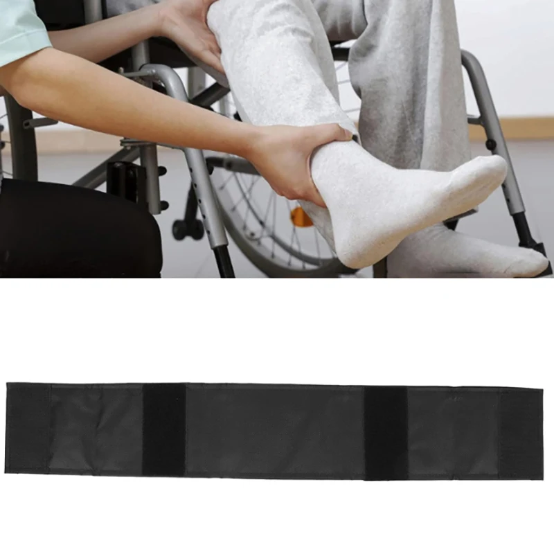 Adjustable Wheelchair Calf Strap Aligned Safety Wheelchair Foot Protector Belt Prevent Feet Falling Off Wheelchair Arm Covers