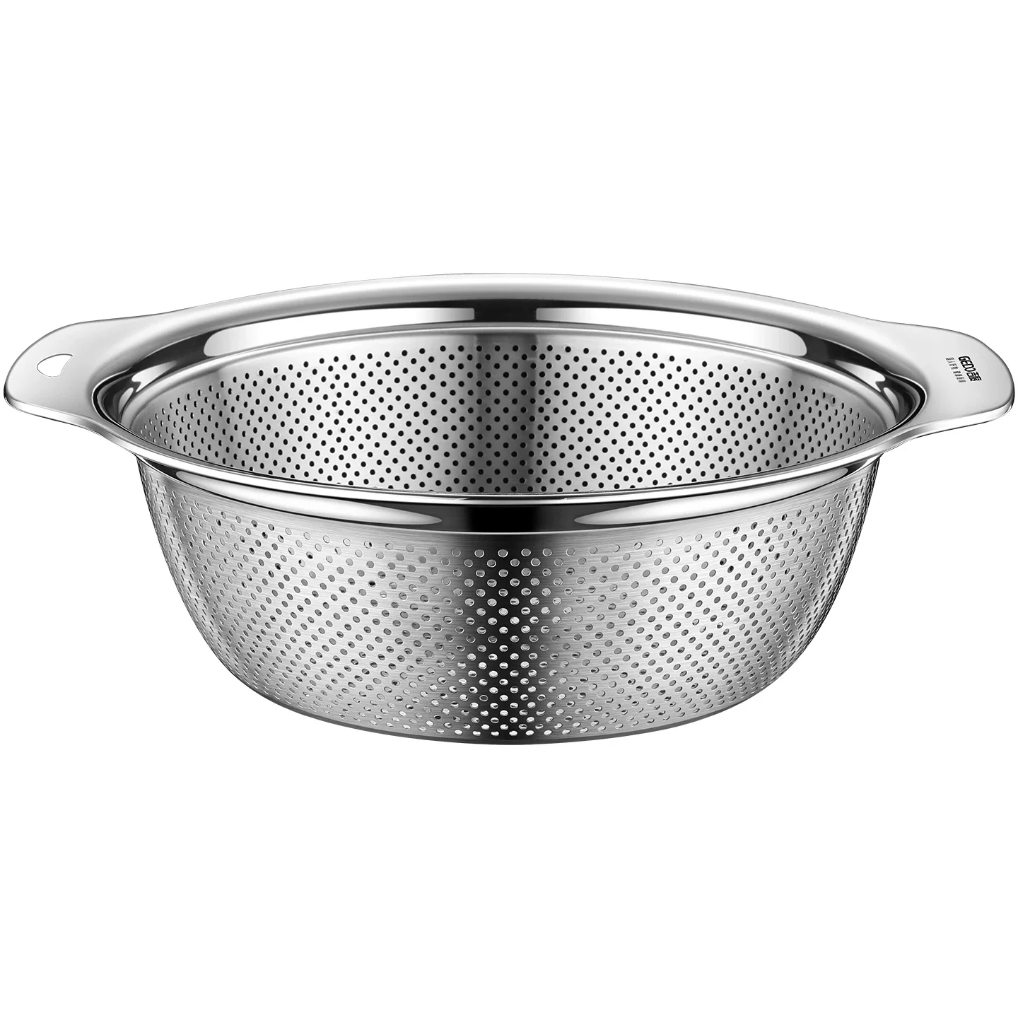 Certification 304 Stainless Steel Kitchen Washing Drainage Basin 23cm~31cm Diameter Colander with Dense Small Holes