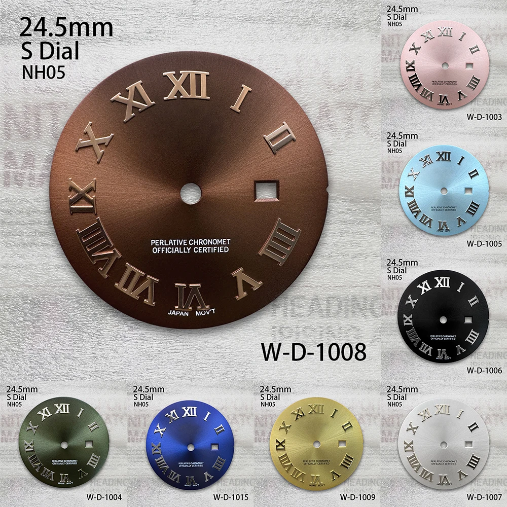 

24.5mm S Logo Rome Dial Fit NH305 Movement Ladies' High Quality Sunray Watch Modification Accessories
