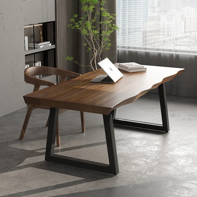 Designer Modern Home Office Desks Big Asthetic Wooden Large Writing Computer Desks Standing Study Scrivania Office Furniture