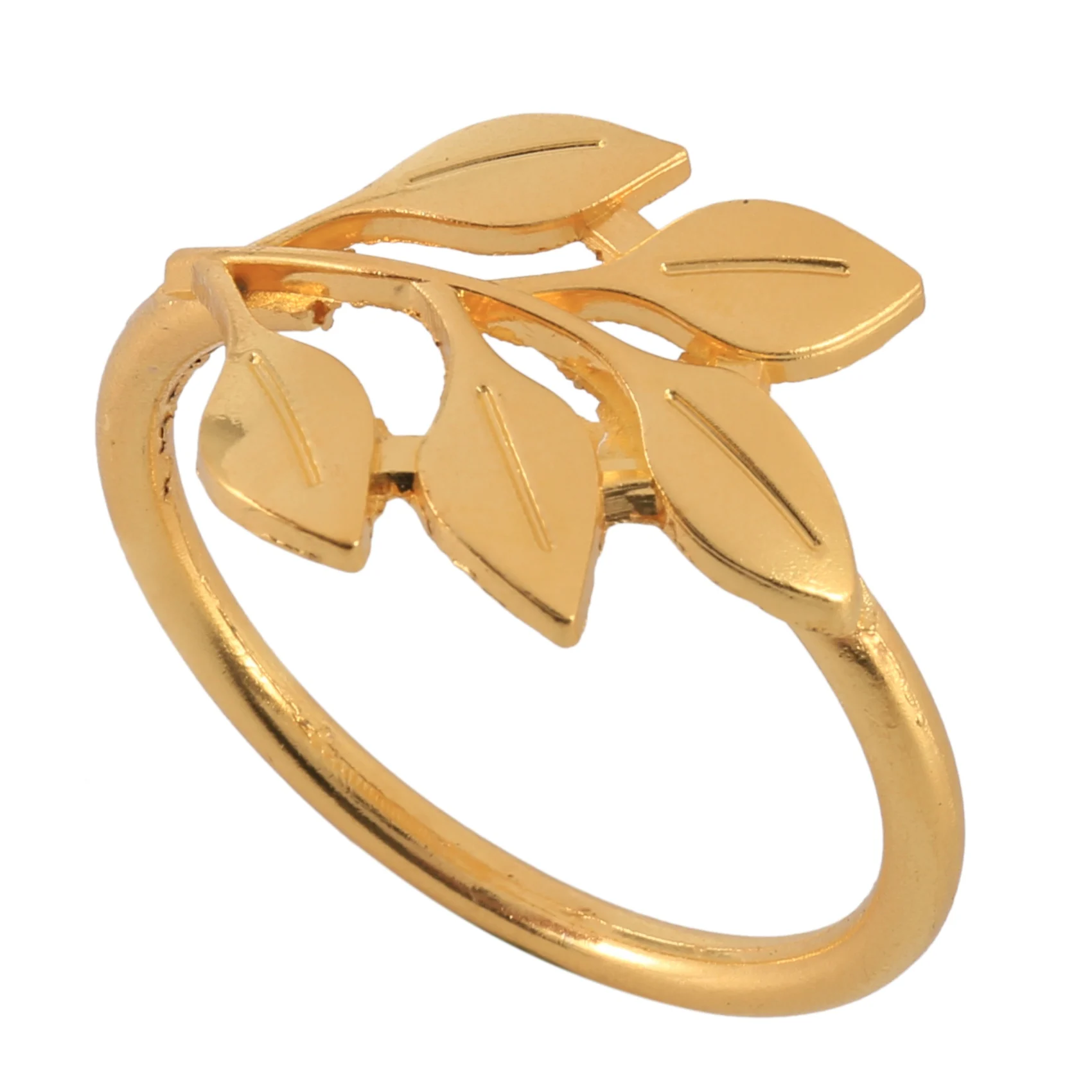 حامل حلقات منديل مع أوراق الخريف ، إبزيم ذهبي ، ديكور طاولة العشاء ، طاولة عشاء للفنادق ، عيد الميلاد ، الزفاف ، 6 في اللوت