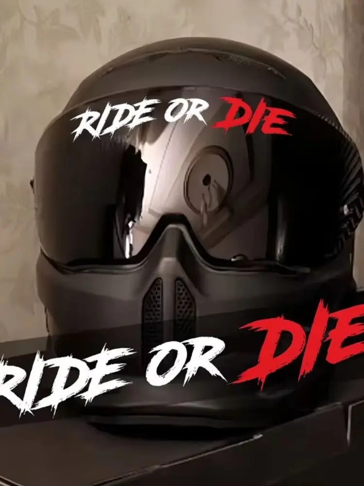 AliExpress NONE Motorcycle Sticker RIDE RO DIE Mountain Road Bike Reflective Stickers Laser Frame Car Tube Decoration Helmet Stickers