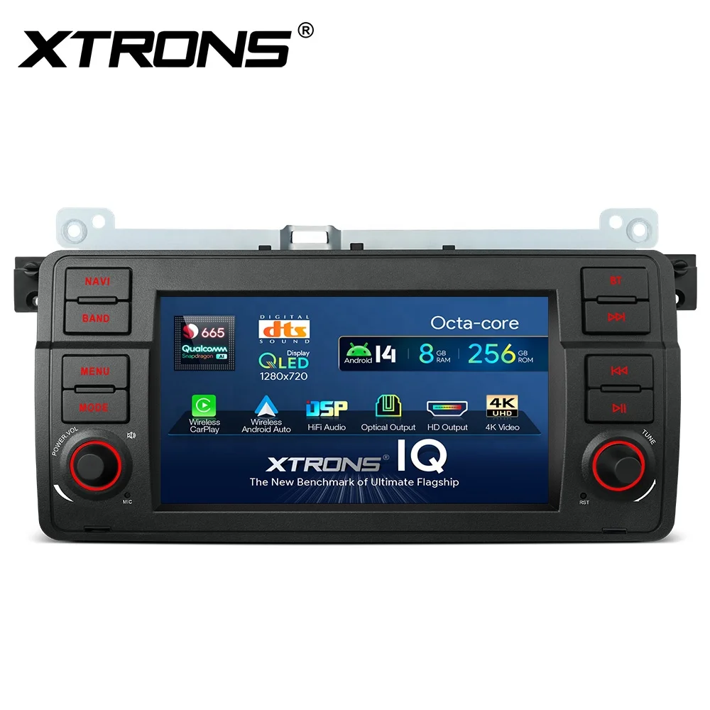 XTRONS  7 Inch Octa Core Car Android Navigation System 8+256GB QLED IPS Display Built-in DTS DSP Chipset Fit for BMW/Rover/MG