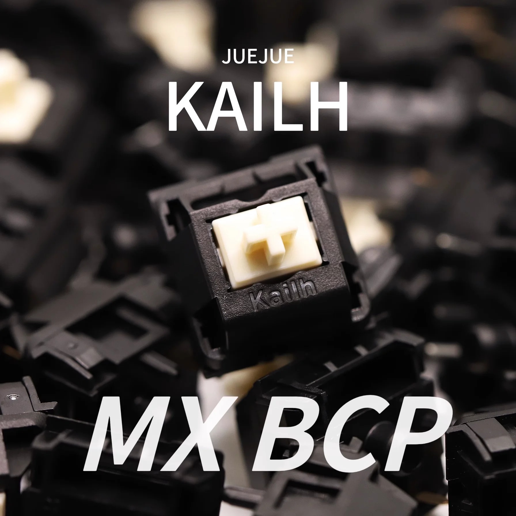 Kailh MX BCP Switch 57 gf 5 Pins Linear Keyboard Switches PA66 POM Factory lubrication Mechanical Keyboard Kailh Cream Switch