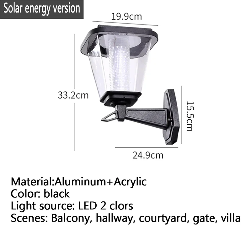 ALBERT современные солнечные уличные настенные светильники простота водонепроницаемый креативный балкон прихожая двор вилла ворота отель