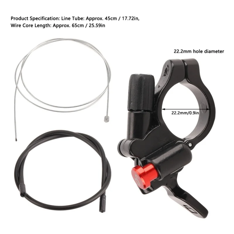 Bike Remote Lockout Lever Aluminium Alloy Strong Easy Installation Bike Front Fork Lock For Mountain Bike Front Fork