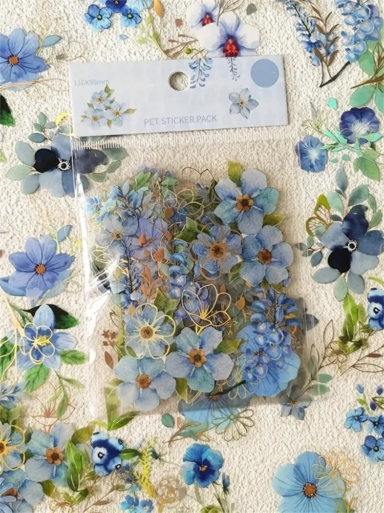 40st Roaming Dreams Vintage INS Flower Plant Stickers Decoratieve Stick Labels Dagboek Album handgemaakt Scrapbooking materiaal - afbeelding 2