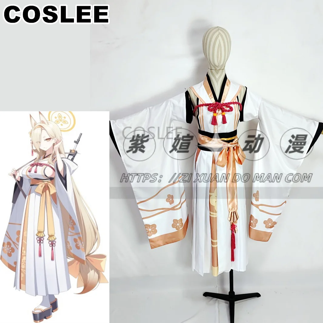 COSLEE Blue Archive KUWAKAMI KAHO Cosplay Costume Kimono Hanfu Dress Uniform Game Suit Halloween Party Outfit Women Customized N