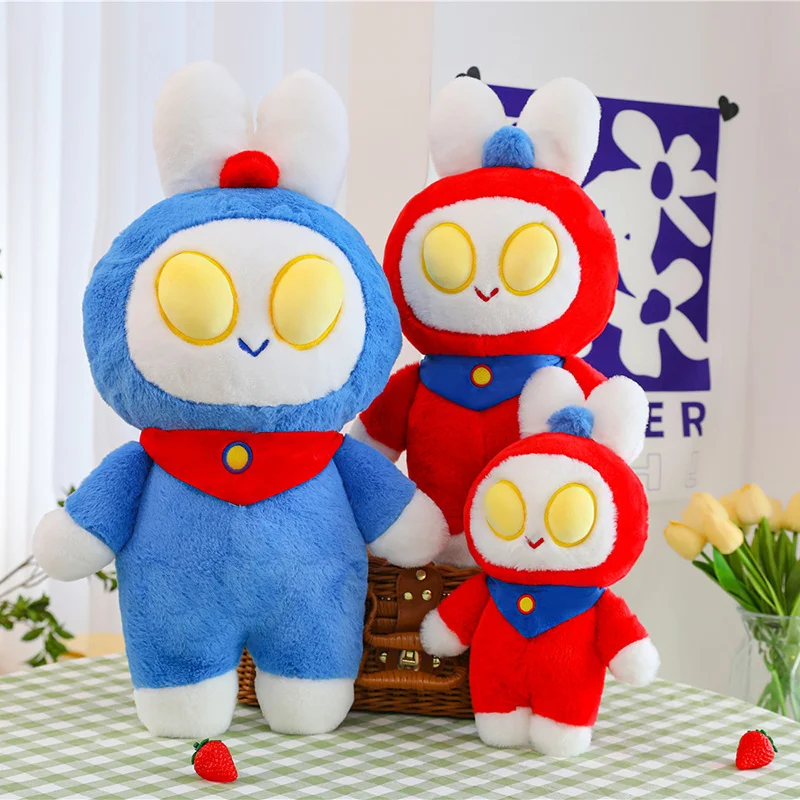 

30/45/55cm Cartoon Anime Superman Bunny Plush Toy Cute Stuffed Animals Rabbit Plushies Doll Soft Kids Toys Gifts Game Periphery