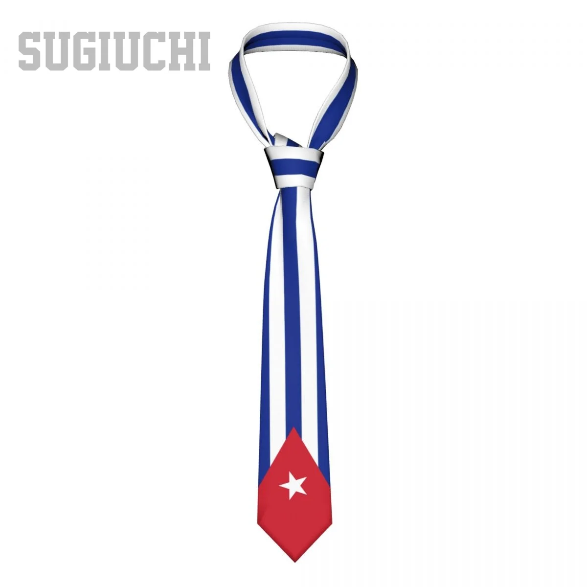 

Флаг Кубы, эмблема, мужские и женские галстуки, повседневные клетчатые галстуки, костюмы, тонкий деловой галстук для свадебной вечеринки, Gravatas