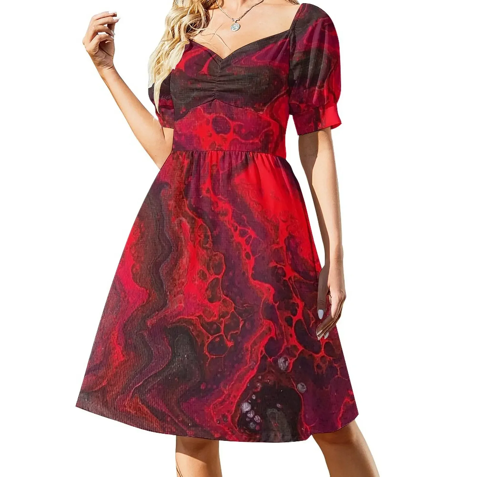 

Lava Flow - Ryan Olson Short-Sleeved Dress evening dresses ladies evening dress women