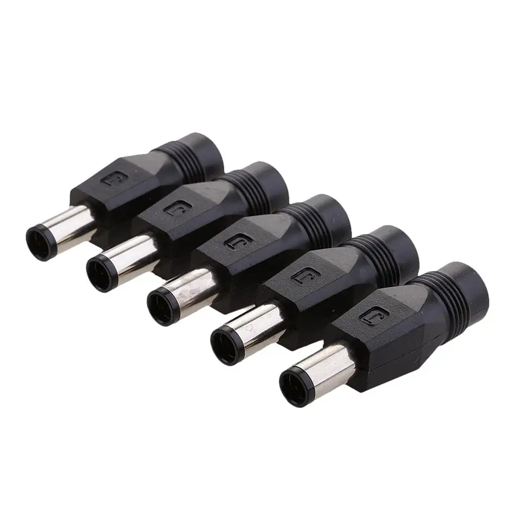 5pcs. 7.4x5.0mm Male to 5.5x2.1mm Female Connector Adapter for Laptop