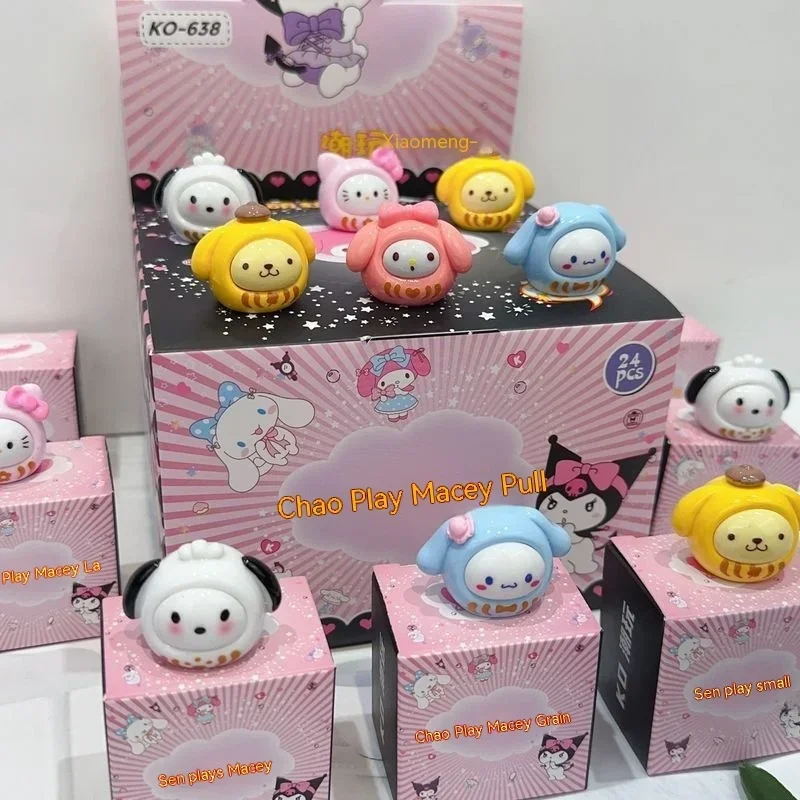 Sanrio กล่องปริศนาสำหรับเด็ก, ตุ๊กตาของเล่นตุ๊กตาตัวการ์ตูนสำหรับตกแต่งบ้านสำหรับแฟนๆของขวัญเซอร์ไพรส์ปีใหม่