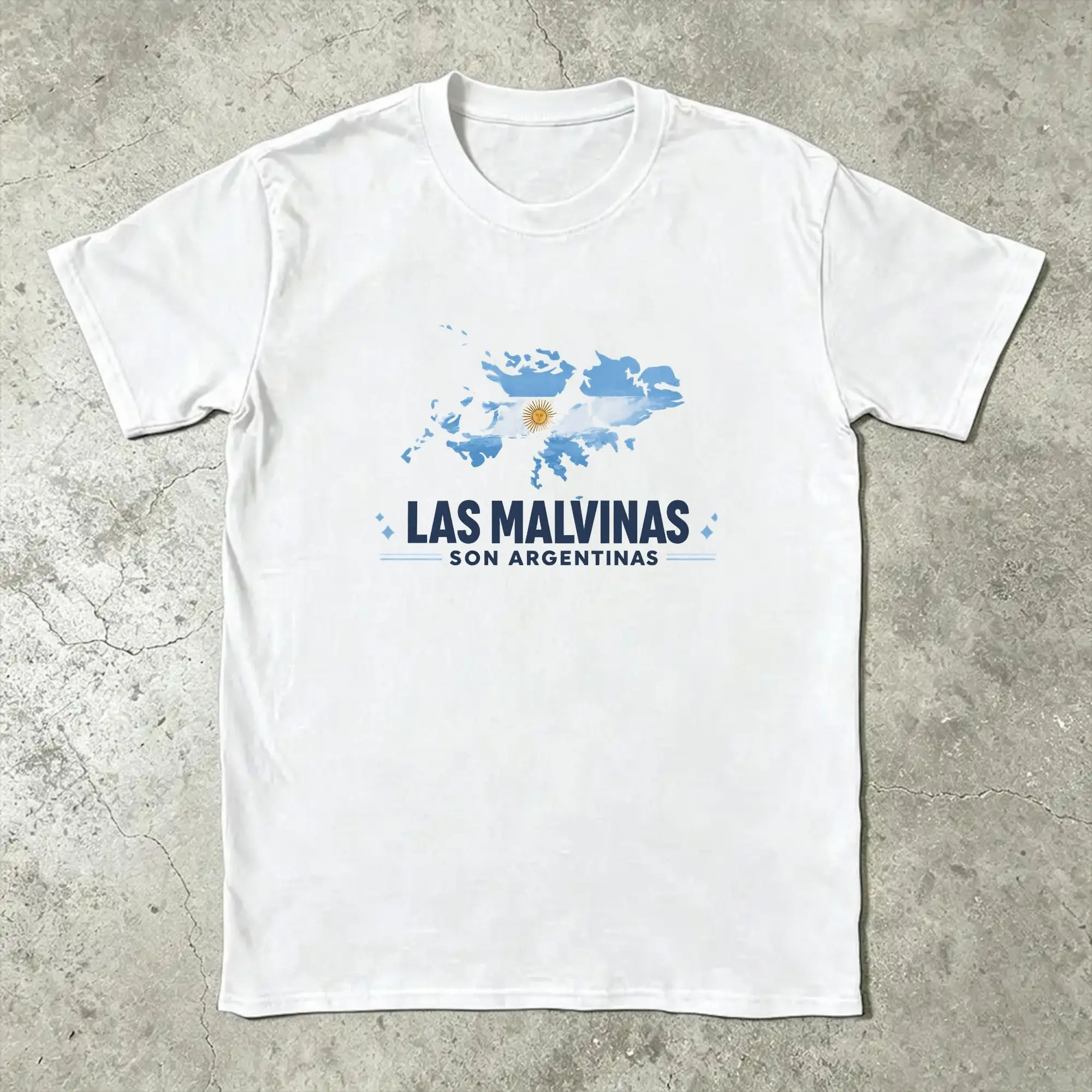 Las Malvinas Son Argentinas Argentinian Latino Immigrants T-Shirts for Men  Funny 100% Cotton T Shirts Big Size Clothes