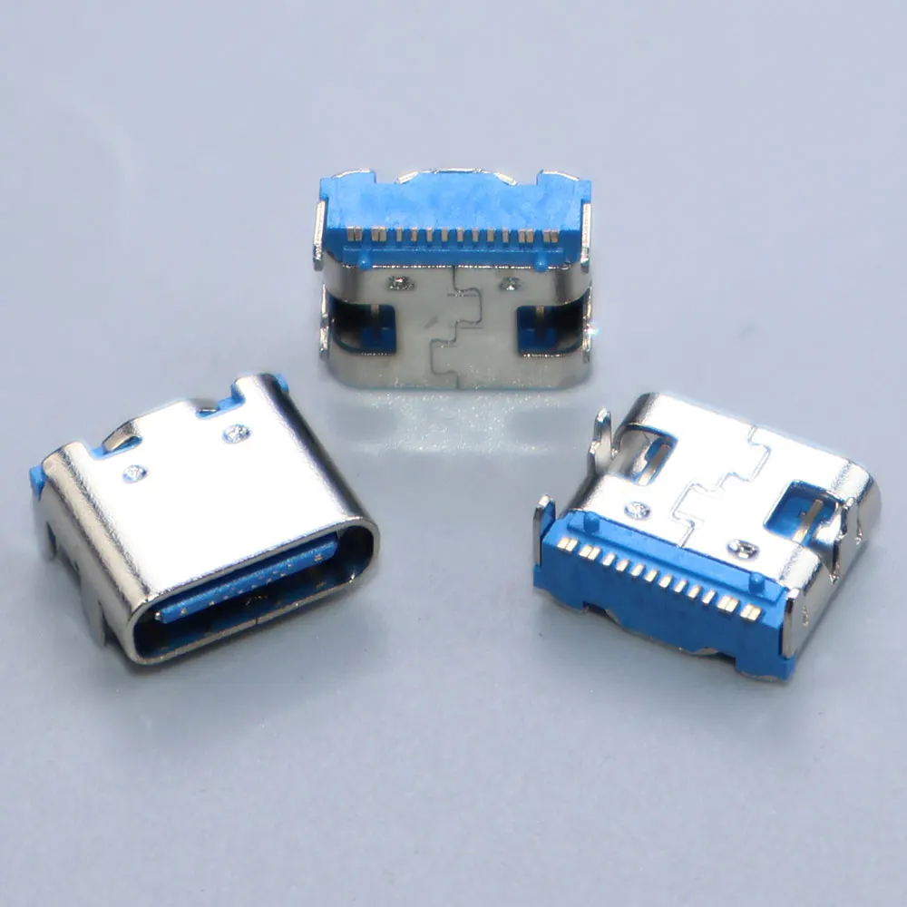 JCD 10-50PCS 16Pin Type-C Vrouwelijke Socket SMT SMD DIP Lader Connector USB 3.1 Plaatsing SMD DIP Voor PCB Hoge Stroom Opladen