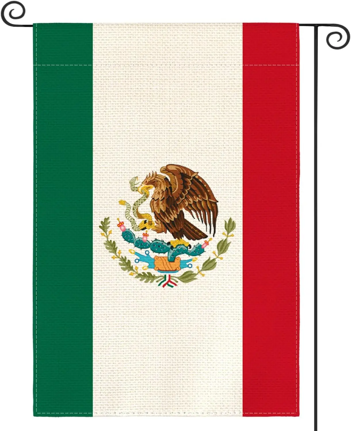 AVOIN colorlife Mexican National Garden Flag Vertical Double Sided, Día de independecia Yard Outdoor Decoration 12 x 18 Inch