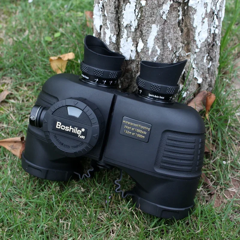 7X50 High Power Binoculars Long Distance HD Clear Vision Low Light Night Vision Waterproof Rangefinder Telescope For Sailing