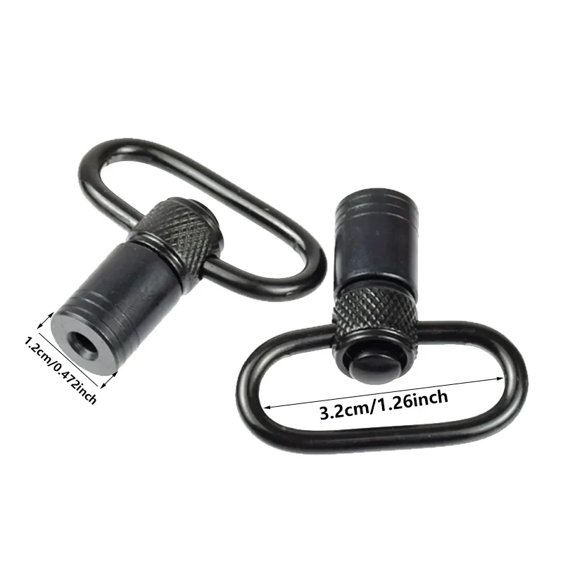 장난감 총 액세서리, 전술용 빠른 탈착 릴리스 QD 슬링 마운트 스코프 마운트 링 스터드 스트랩 버클 야외 사냥 액세서리