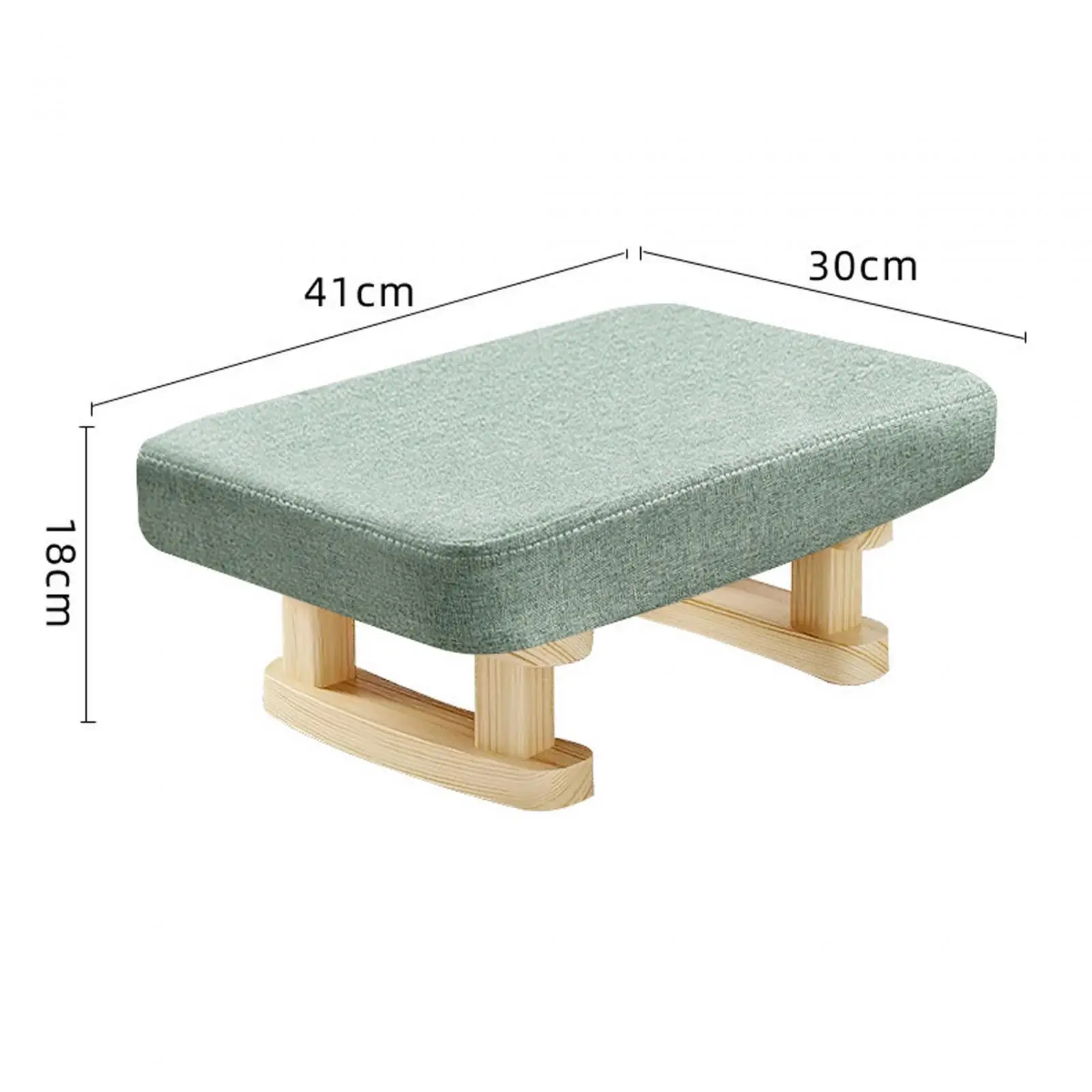 Padded Foot Stool Soft Comfortable Small Stool Bench Rectangle Short Step Stool for Dining Bedroom Shoe Changing Living Office