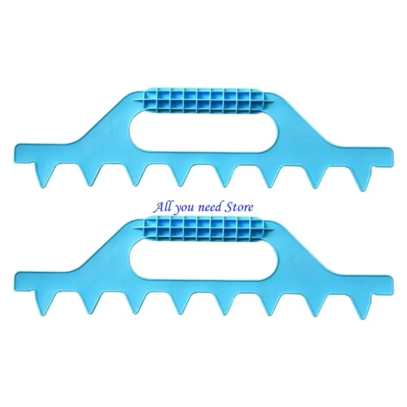 

K9FB Ergonomic Honeycomb Beekeeping Rakes Accurate 7 Frame Spacing Tool Beekeepers Essential Gears 2pcs for Hive Maintenance
