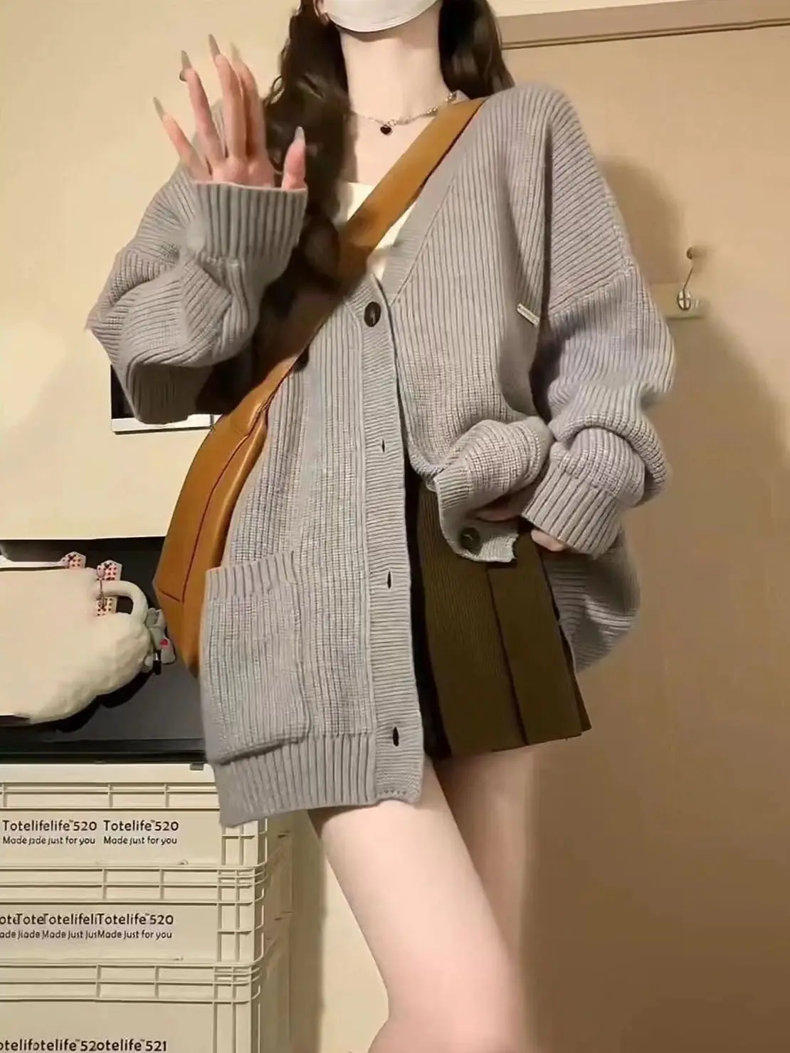 Suéter is de Punto para Mujer, Hoado, ueso, Estilo Nuevo de Otoño Invierno, Ropa Exterior, orme Jk, Top NS, Manga L...