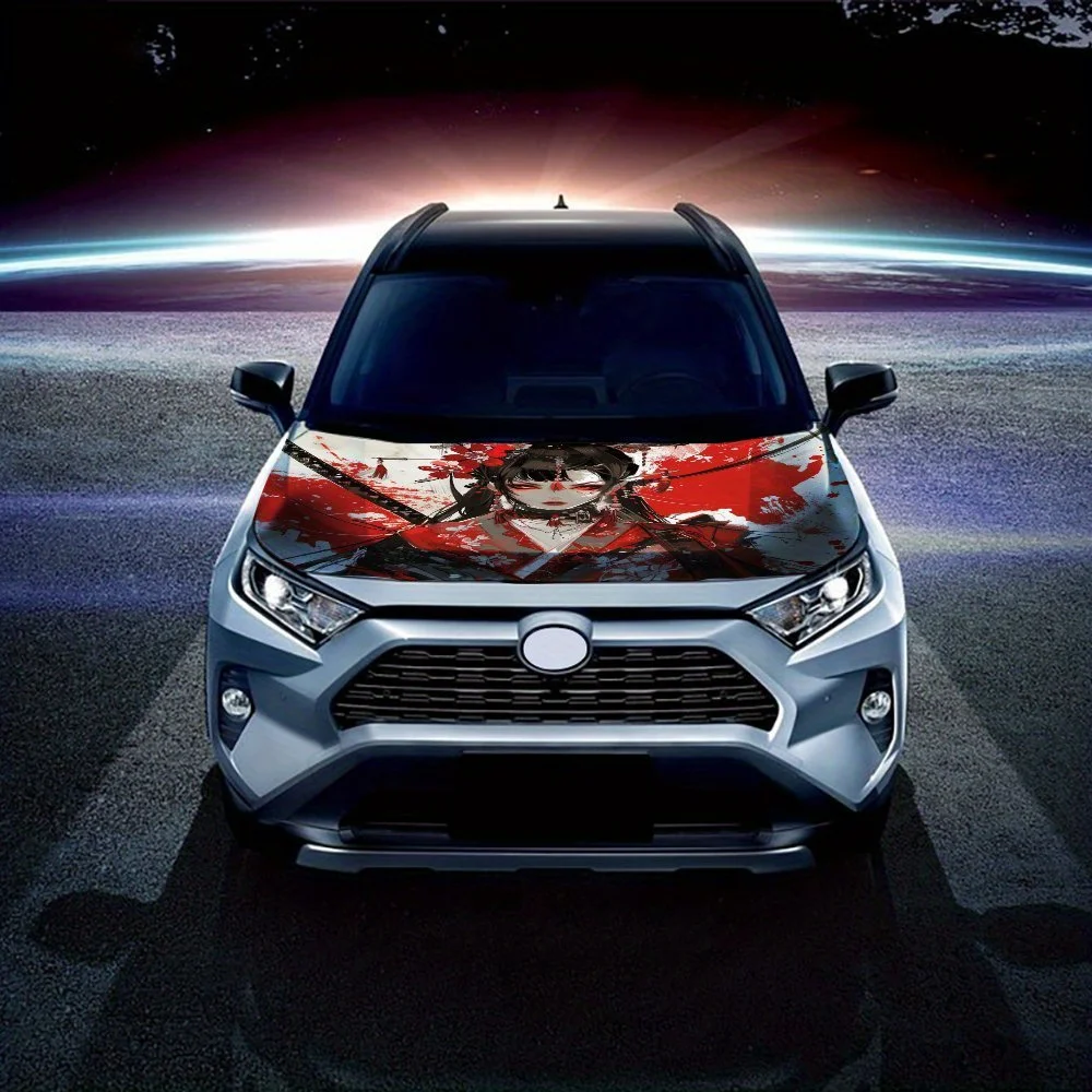 زهر الكرز القرمزي: سحر قاتل تحت الشعر القرمزي والزينة الذهبية؛ سيارة الفينيل Wps، رسومات غطاء السيارة الفينيل، المحرك