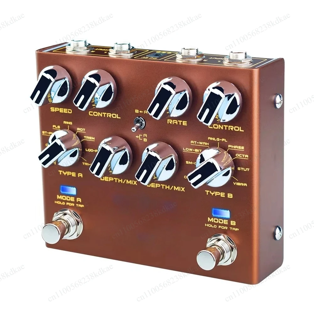 Electric Guitar Modulation Sound‑Shaping Effect Pedal Multi‑Knob Independent Adjustment Speed Rate Depth Mix Accessory