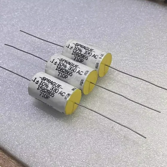 4pcs/lot Original American SPRAGUE 710P 0.1UF 330VAC 18x31mm gallbladder coupling audio film capacitor free shipping