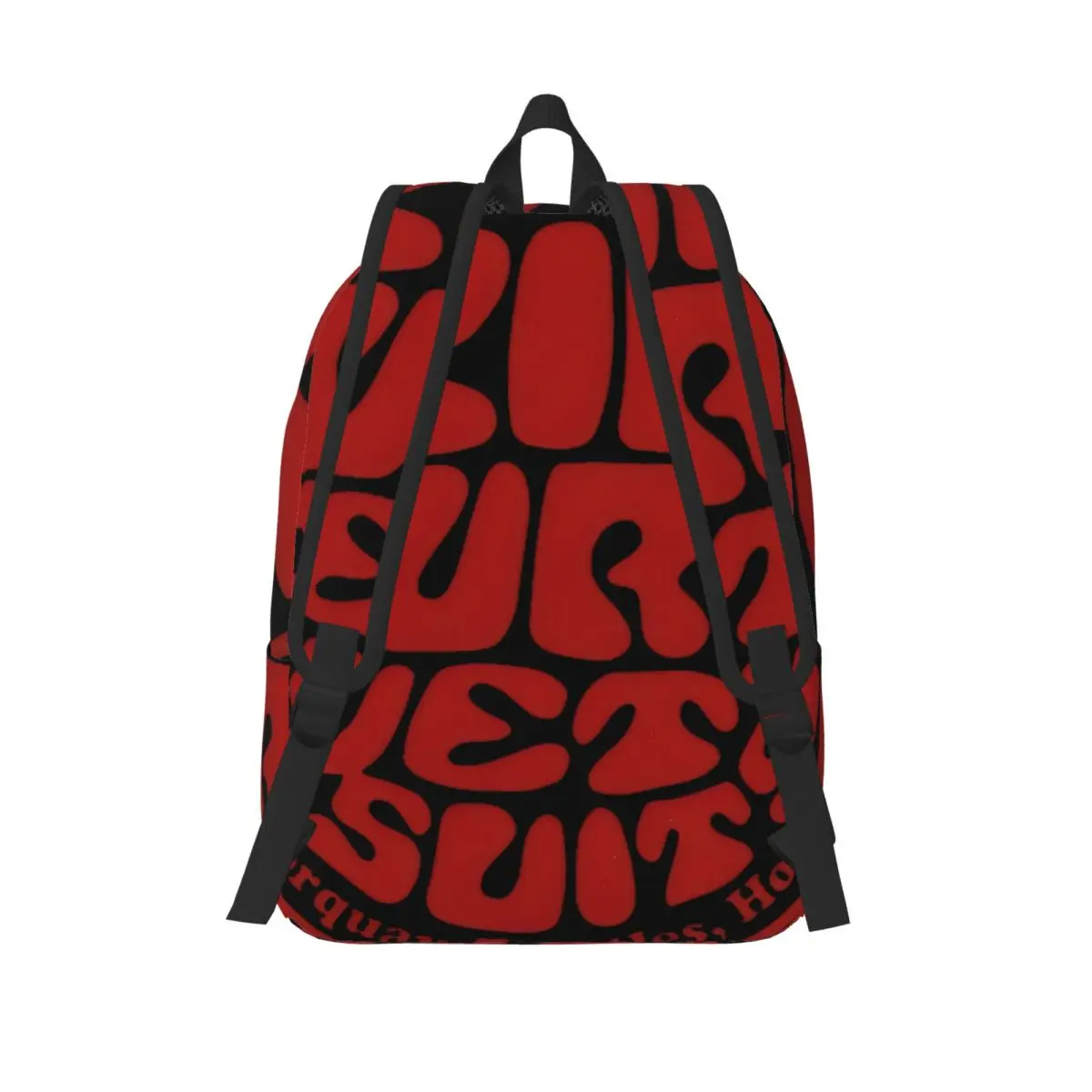 맞춤형 립컬 웻슈트 캔버스 백팩 여성 남성 대학생 책가방 15인치 노트북 수납 가능 웻티 랜드 백