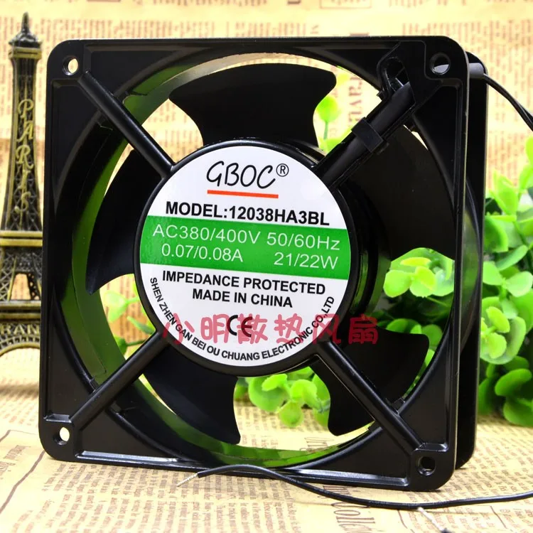 

НОВЫЙ ОРИГИНАЛЬНЫЙ G12038HA3BL AC 380 В 0,07 А 21 Вт 120*120*38 мм ОХЛАЖДАЮЩИЙ ВЕНТИЛЯТОР