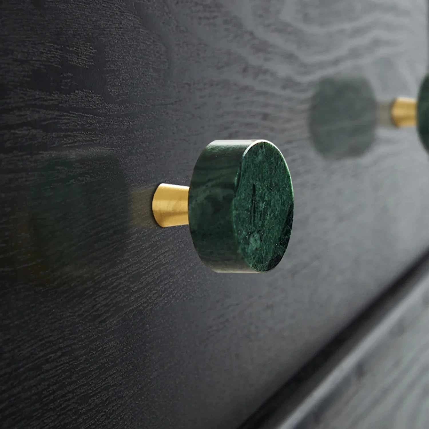 مقابض الأثاث النحاسية الرخامية الحديثة الأبيض الأخضر جولة تسحب خزانة خزانة مضمد درج مقابض خزانة المطبخ #5